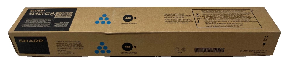 Sharp MX-61GTCC Tóner Original Cian MX-3070N/MX-3570N/MX-4070N [A Box ] - Imagen 1 de 1