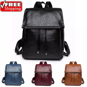 Damen Rucksack Wasserdicht Leichtgewicht Freizeit Pu Leder Umhängetasche Tasche - Bild 1 von 13