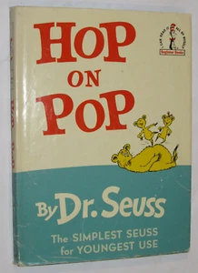 VINTAGE 1963 DR. SEUSS BOOK 'HOP ON POP'! FIRST/1st EDITION WITH DJ! HARD COVER! - Picture 1 of 22