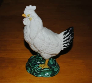 BLANCO con COLA NEGRA GALLO GALLO GALLO POLLO DÉCADA DE 1950 JAPÓN - De Colección Antiguo #5 - Imagen 1 de 6