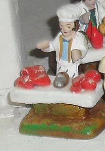 Pesebre Grupo 3 CM Terracota, Pastor Banco Carne Carnicero Shepherds - Imagen 1 de 1