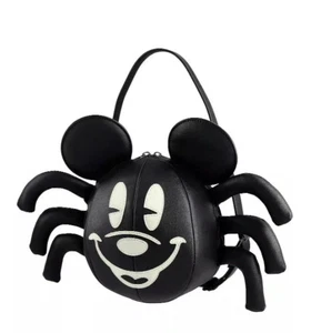 Disney Mickey Mouse Glow-in-the-Dark Spider Crossbody Loungefly Stitch Shoppe - Picture 1 of 5