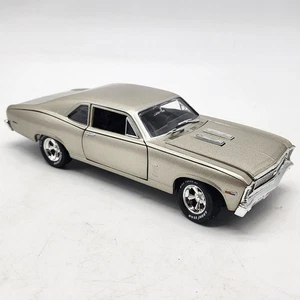 Johnny Lightning 1:24 1969 Chevrolet Nova SS Diecast Silver Gray Muscle Loose - Picture 1 of 13