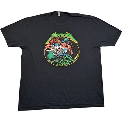 Cliff Burton T Shirt XXL Mens Black Cotton Guitar Graphic Rock Band Short Sleeve - Image 1 of 4