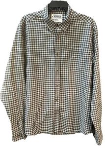 Mountain Khakis Men’s Large Button-Down Shirt Brown Plaid, Work Outdoors - Picture 1 of 10