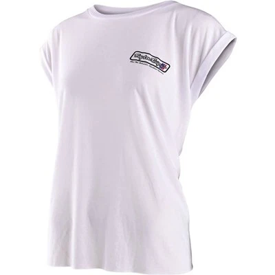 Troy Lee Designs Go Faster Women's Tee | White | Sz M - Image 1 of 4