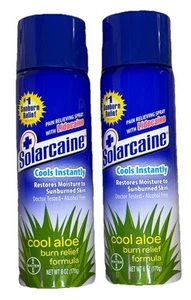 Solarcaine Cool Aloe Burn Relief Formula 6 oz Relief spray 2 pack  - Picture 1 of 5