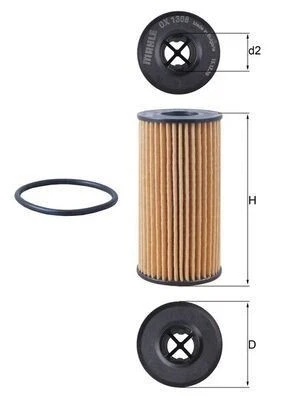 MAHLE OX1308D OIL FILTER - Image 1 of 2