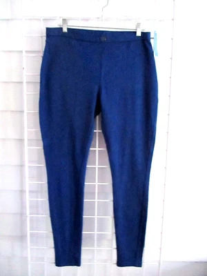 NUEVO CON ETIQUETAS LEGGINGS MUJER SIMPLE VERA VERA WANG CHINO AZUL TALLA L Foto 1 de 4