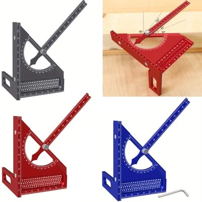 Adjustable Multi Angle Measuring Ruler for Accurate Square Marking Lines - Image 1 of 4