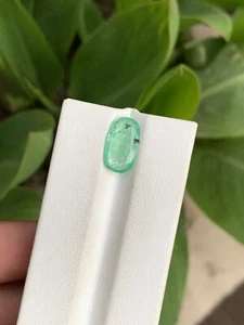 2.35 Ct Natural Oval Shape Loose Gemstone Emerald From Chitral Pakistan  - Picture 1 of 10