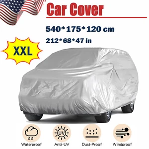 Waterproof Full Car SUV Cover Protection Outdoor UV Snow Dust Rain Resistant US - Picture 1 of 18