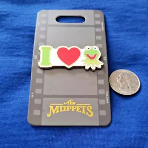 DISNEY PIN MOG THE MUPPETS STUDIO EXKLUSIV I LOVE HEART KERMIT WDI - Bild 1 von 4