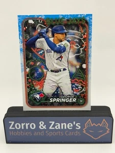 George Springer Logan Webb 2024 Topps Holiday H124 Toronto Blue Jays - Picture 1 of 2