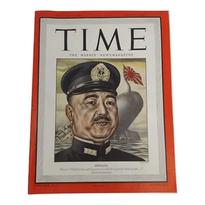 Vintage Time Magazine July 3 1944 Featuring Shimada World War II Advertisements - Picture 1 of 10