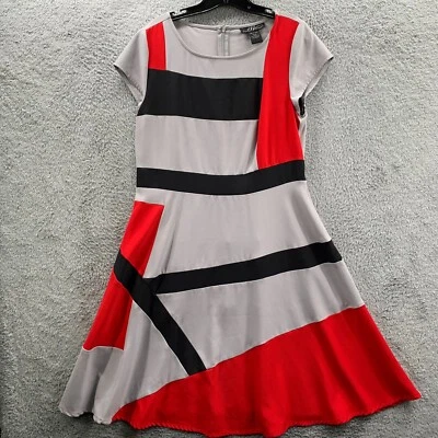 Vestido midi Midnight Velvet para mujer talla 12 gris negro Foto 1 de 4