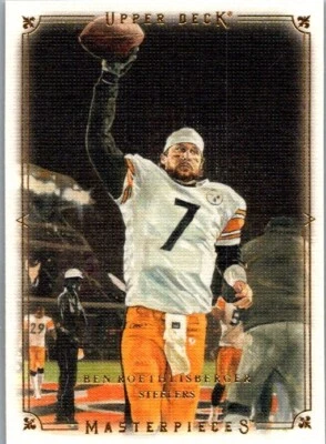 2008 Upper Deck Masterpieces - #7 Ben Roethlisberger - Image 1 of 2