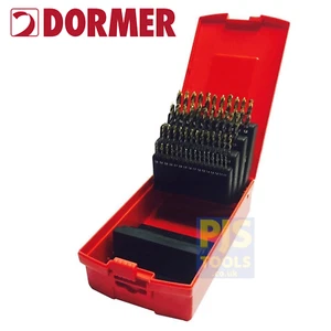 Dormer A095 A002 202 51pc 1-6mm X 0.1 HSS tin coat drill set hard plastic box - Picture 1 of 2