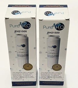 Pure H2O PH21500 S Refrigerator Water Filters New in Box Sealed set of 2 - Picture 1 of 7