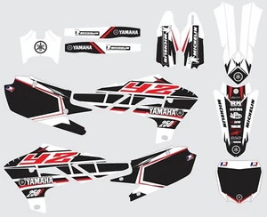 White Red YAMAHA GRAPHICS  YZ 250F YZ250F 2019-2020 decals stickers Shrouds  - Picture 1 of 1