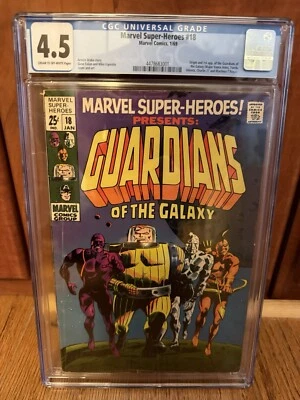 Marvel Super-Heroes #18 Guardians of the Galaxy 1st Appearance 1969. CGC 4.5 - Image 1 of 3