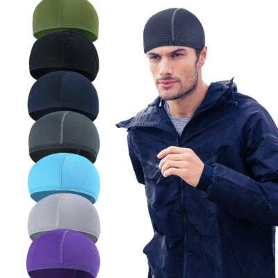 Gorra de ciclismo calavera bandana envoltura para la cabeza exterior casco de motocicleta forro gorro sombrero Foto 1 de 4