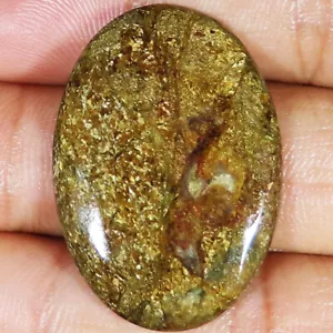 (25 X 36 X 04 MM SIZE) 40,20 Cts. NATÜRLICHER BRONZIT OVALER CABOCHON LOSE EDELSTEIN - Bild 1 von 6