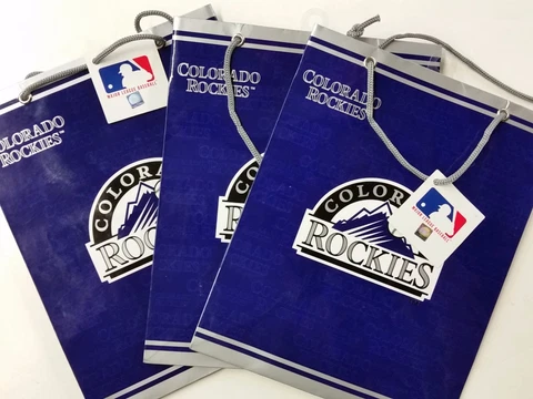 MLB Colorado Rockies Gift Bags (3 bags) MEDIUM Cover