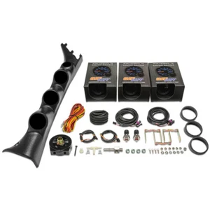 GlowShift Tinted Boost, Oil PSI, Fuel PSI Gauge Set for 09-14 Ford F150 EcoBoost - Picture 1 of 7