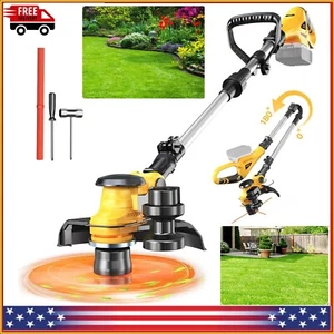 Cordless String Trimmer for Dewalt 20V Battery 3 in1 Weed Eater Wacker Tool Only - Picture 1 of 16