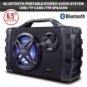 Portable Wireless Bluetooth Boombox High Performance Stereo Speaker Extra Bass - Picture 1 of 22