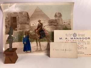 Ancient Egyptian Bronze Osiris w/Base Collected by Walter Scott McDonald 1943 #3 - Picture 1 of 10
