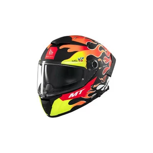 Casco Integrale MT HELMETS THUNDER 4 SV YAMANAKA 2024 B3 arancio/nero opaco - Picture 1 of 9