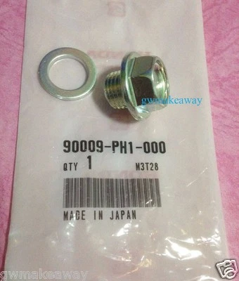 Honda Accord 1988 - 2007 Washer Bolt Drain Plug 14mm Washer 90009-PH1-000 - Image 1 of 2