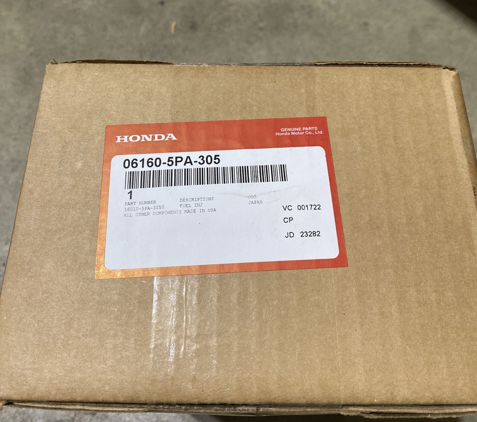 06160-5PA-305 Honda OEM Nuevo Kit de Inyector de Combustible, Civic, CR-V, Accord Foto 1 de 1
