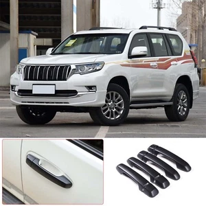 Cubierta de manija de puerta de automóvil para Toyota Land Cruiser Prado J150 2010-2022 borde negra - Imagen 1 de 19