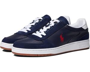 Polo Ralph Lauren Men's Court Low-Top Sneaker Navy Size 9.5 D