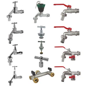 Garten Wasserhahn Auslaufhahn Auslaufventil Kugelhahn Bewässerung 1/2" 3/4" 1" - Bild 1 von 24