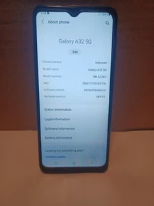 Samsung A32 5G locked to Sprint/T-Mobile Network. - Picture 1 of 6