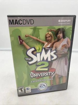 MAC DVD The SIMS 2 University Expansion Pack Video Game EA with Booklet - Image 1 of 4