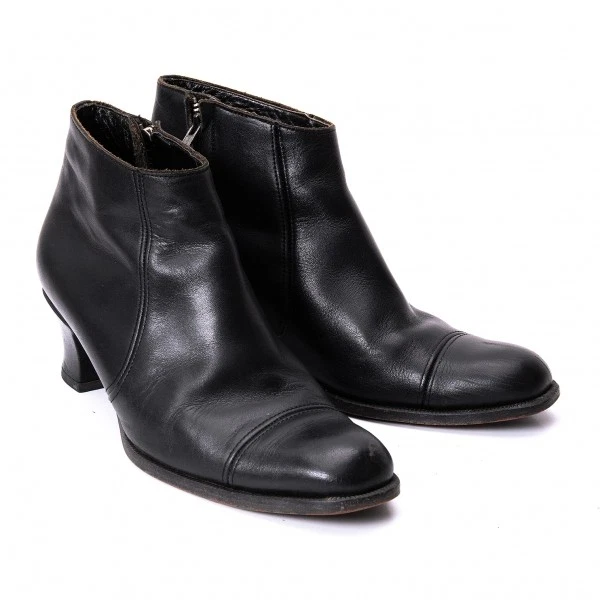 Botas tricot COMME des GARCONS Cremallera Lateral Cuero Tacón Talla EE. UU. Aproximadamente 6 (K-134... Foto 1 de 4