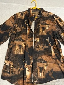 Magellan Sportswear XL Men's Button Down Long Sleeve ELK Rare Hunting  - Picture 1 of 9
