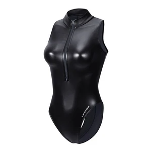 LEOHEX Strong Gloss High Neck Racing Bademode Front Zipper Reflektor Metall 652 - Bild 1 von 2
