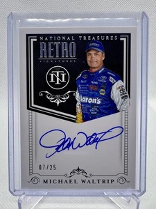 Michael Waltrip Auto /25 2020 National Treasures Retro Signatures NASCAR HOF - Picture 1 of 5