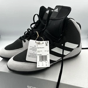 Adidas Zapatos Para Hombre Talla 6.5 Negro Blanco Gris Mat Wizard 5 Agarre de Lucha FZ5381 - Imagen 1 de 14