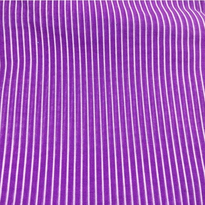 Tela artesanal decorativa semi transparente a rayas moradas y blancas de 2,5 yardas, vintage Foto 1 de 4