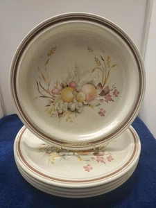 Set of 5 Royal Doulton Harvest Time Dinner Plates LK - Picture 1 of 3