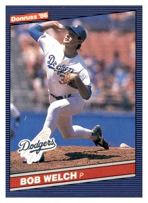 1986 Donruss #459 Bob Welch   - FREE SHIPPING - Image 1 of 2