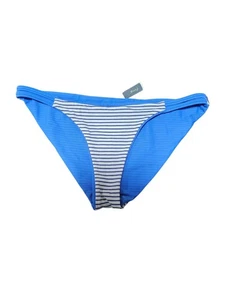 Maaji Women's Blue Reversible Cheeky Stripe Bikini Bottoms Swimwear Size M - Picture 1 of 9