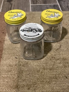 3 “ OSTERIZER Mini-Blend and Store" 8 oz Glass Jar with Metal Lid for Oster - Picture 1 of 2